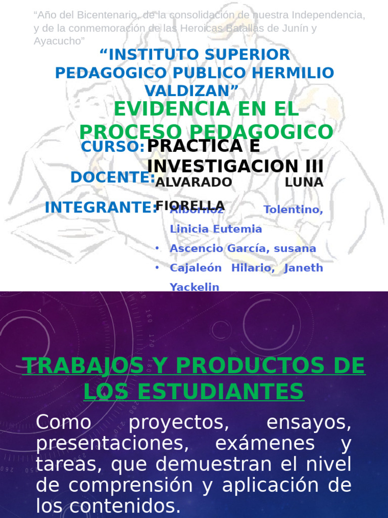 Evidencias en El Proceso Pedagogico | PDF