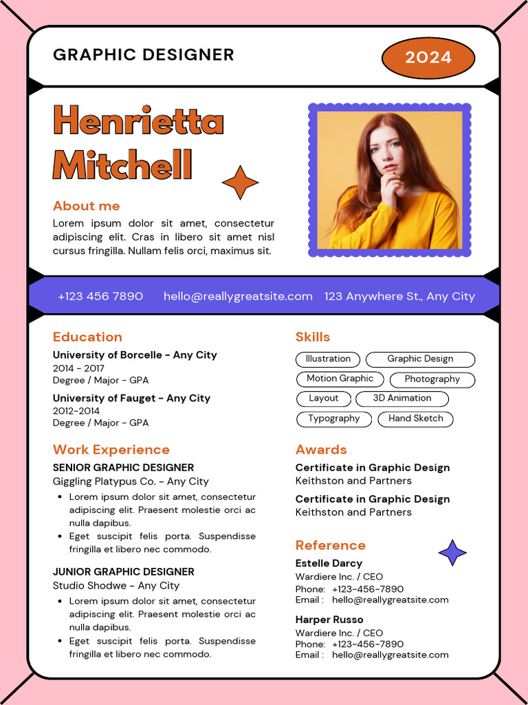 Graphic Designer Portfolio 2024 | PDF