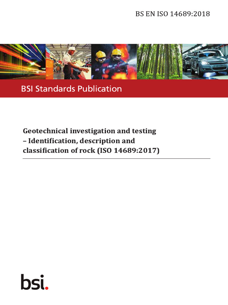 BS EN ISO 14689:2018 Overview | PDF | Minerals | Rock (Geology)