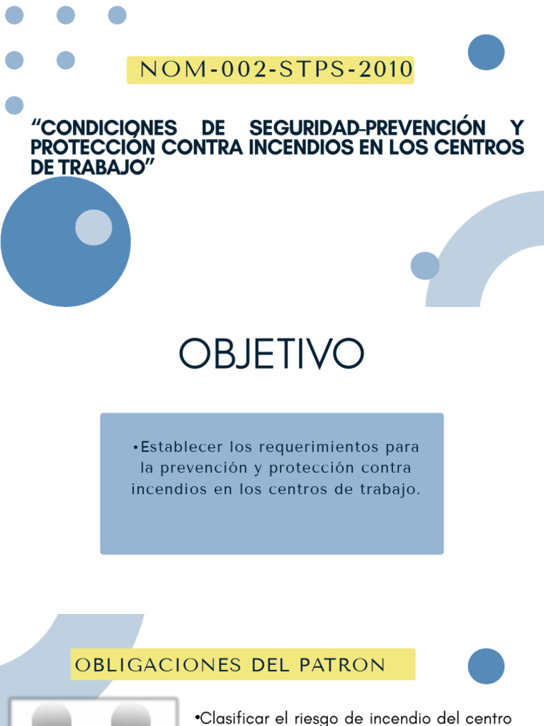 Diapositiva Nom 002 Stps 2010 | PDF
