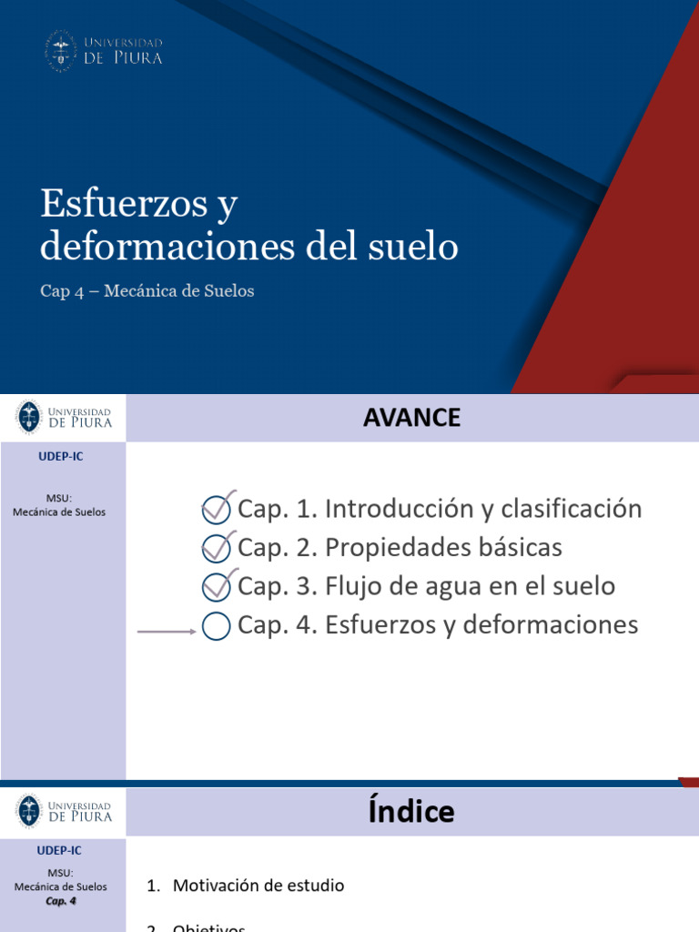 MSU Cap4 Esfuerzos y Deformaciones Del Suelo | PDF | Elasticidad ...