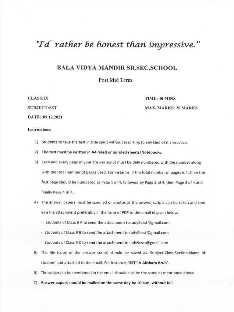 Post Mid Term | PDF