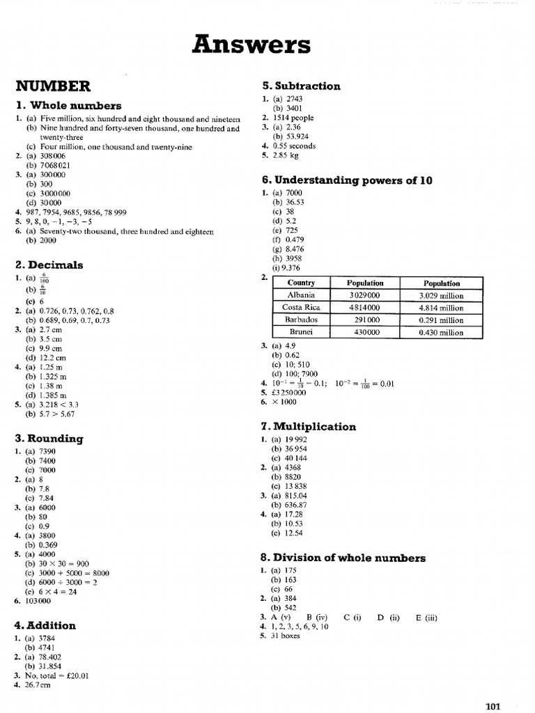 Pearson Foundation Book Answers | PDF