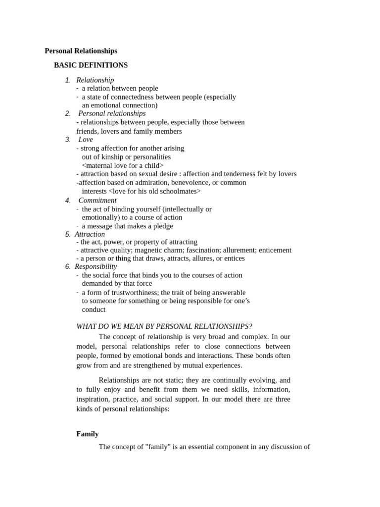 Understanding Personal Relationships | PDF | Infidelity | Intimate ...