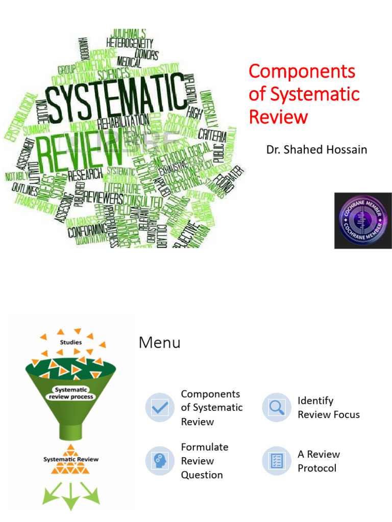 Systematic Review - Components 04 July 2021 | PDF | Systematic Review ...