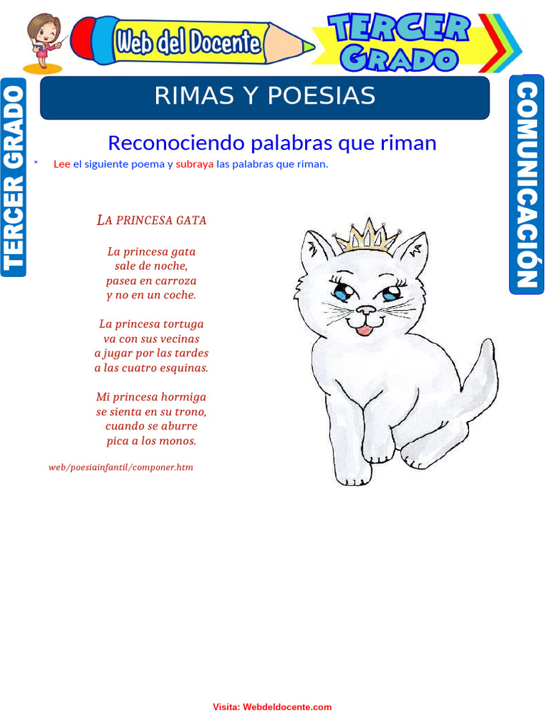 Rimas y poesías para tercer grado | PDF | Poesía | Alimentos