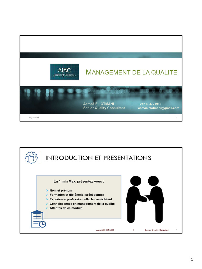 Management de la Qualité en Industrie | PDF | Management de la qualité ...
