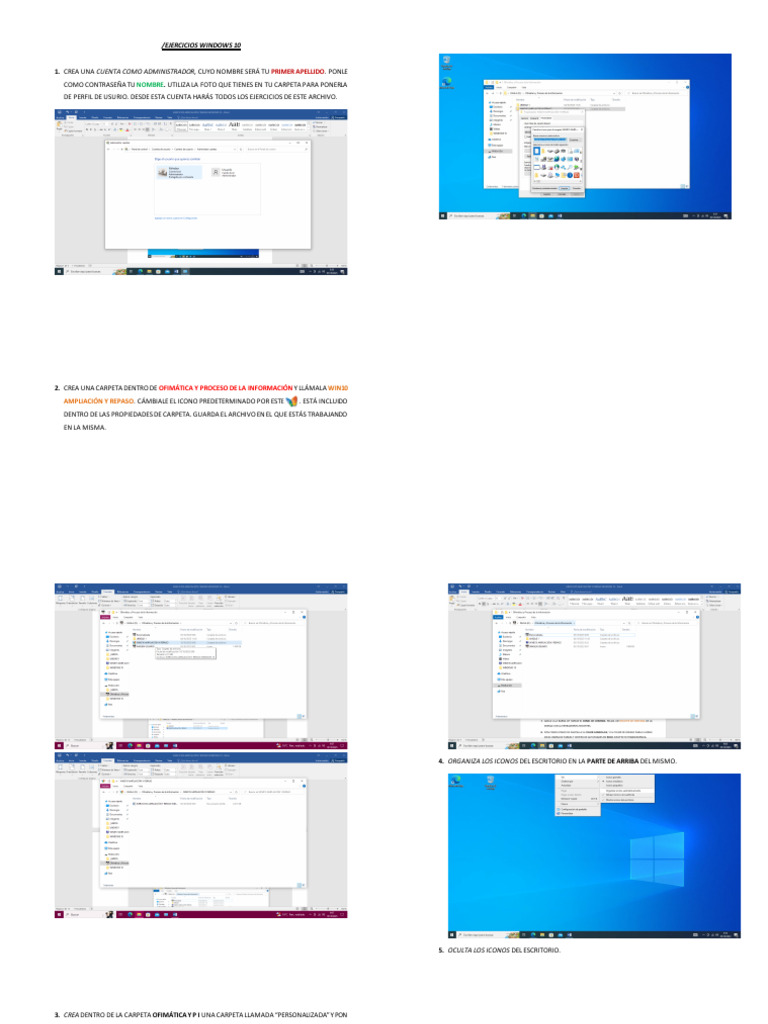 Ejercicios ampliaci n y repaso windows 10 pdf familias de sistemas