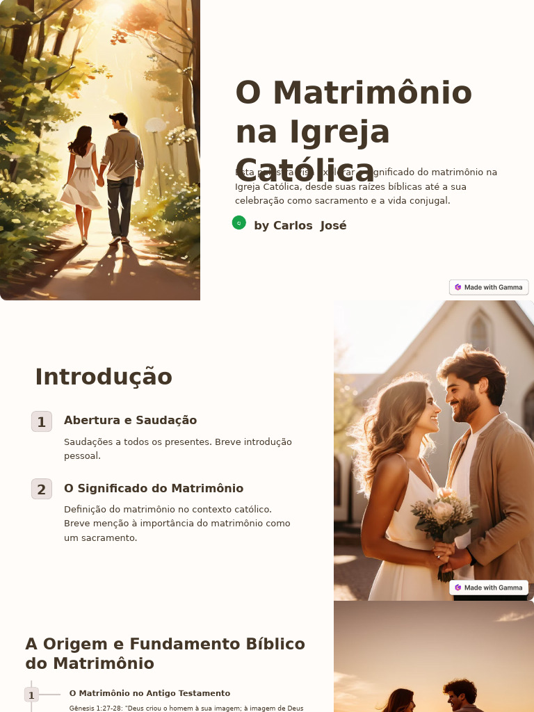 Significado do Matrimônio Católico | PDF