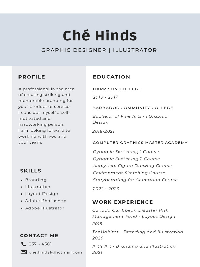 White Simple Student CV Resume | PDF