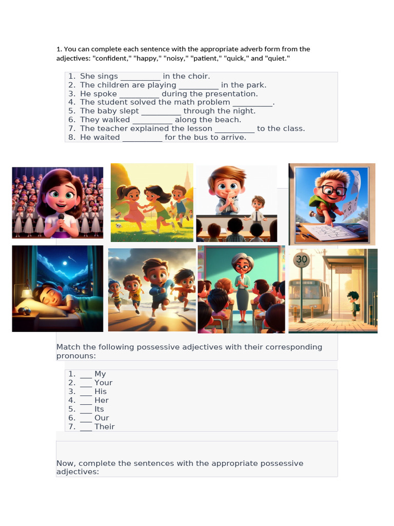 English Grammar Exercises | PDF | Linguistic Morphology