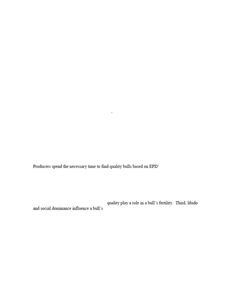 Bull Management and Nutrition Guide | PDF | Cattle | Bull