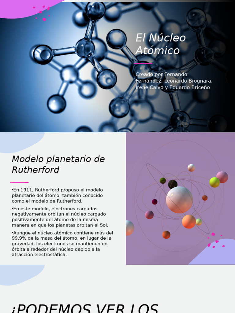 Nucleo Atomico Pdf Protón Neutrón