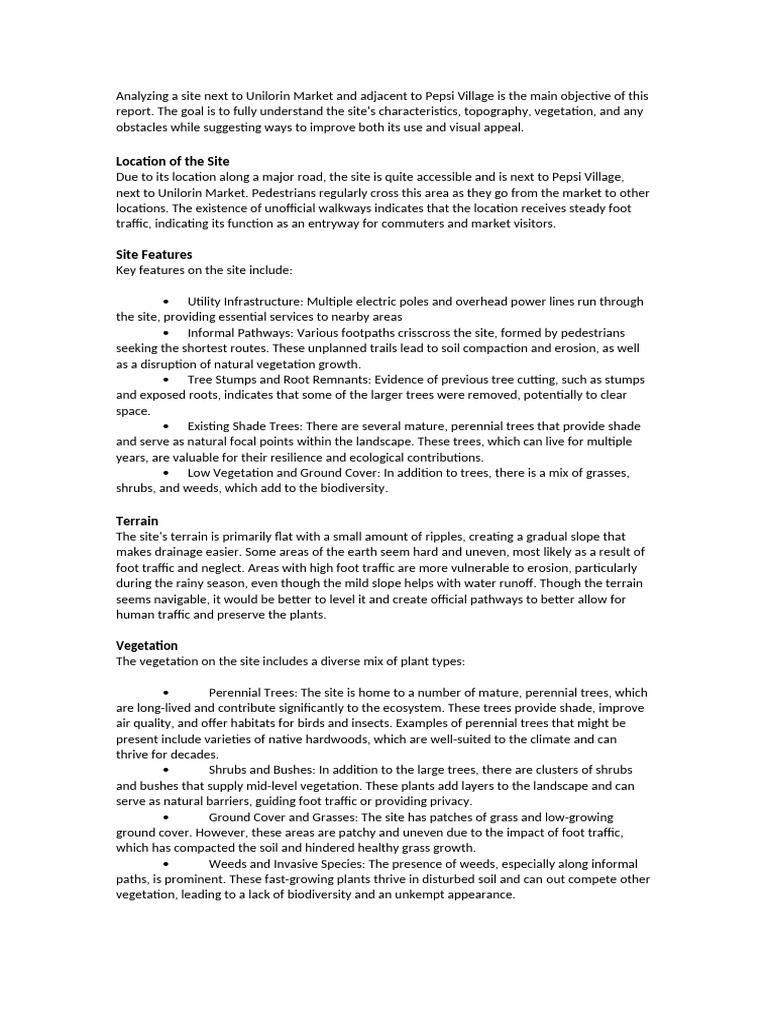 Landscape Architecture Pdf Trees Weed