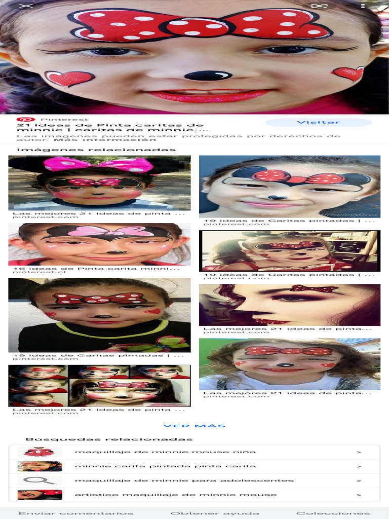 Minnie Mouse Pintacaritas - Búsqueda de Google | PDF | Arte, image size:768x1024
