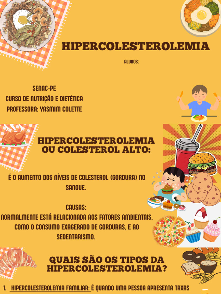 Hipercolesterolemia: Causas e Cuidados | PDF | Bem-estar | Ciências e ...