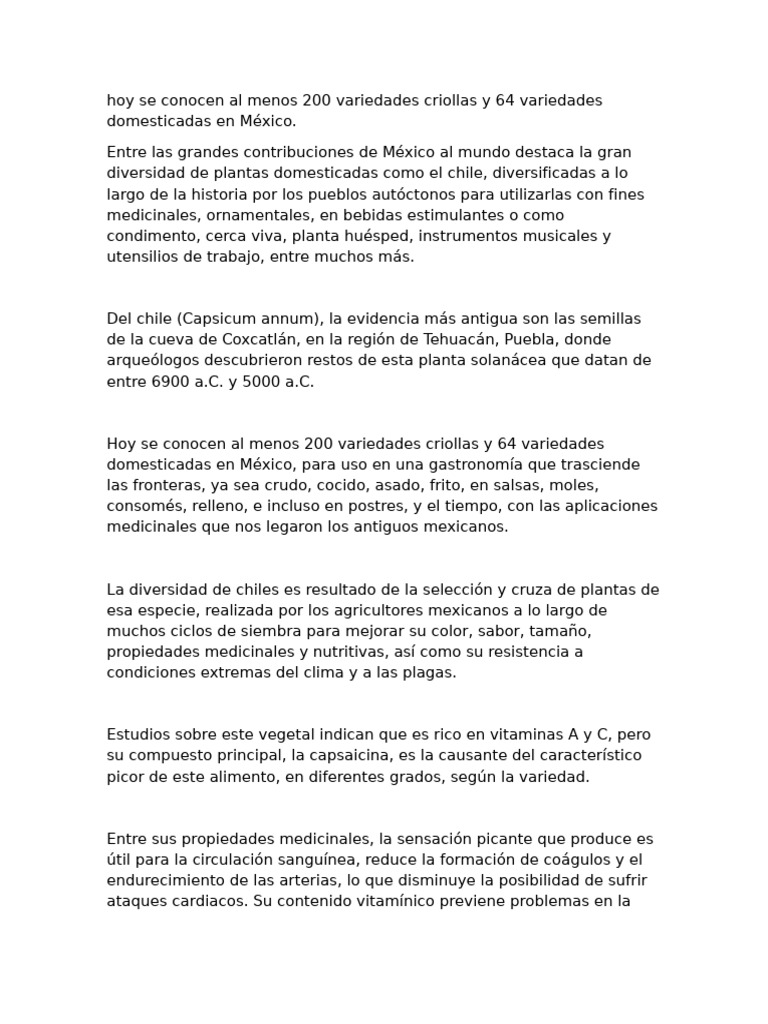 Hoy Se Conocen Al Menos 200 Variedades Criollas y 64 Variedades ...