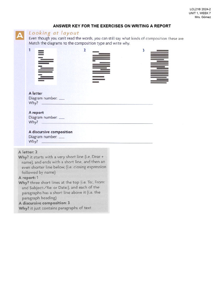 A Report Exercises Pdf – How To Write A Report – CZTFK