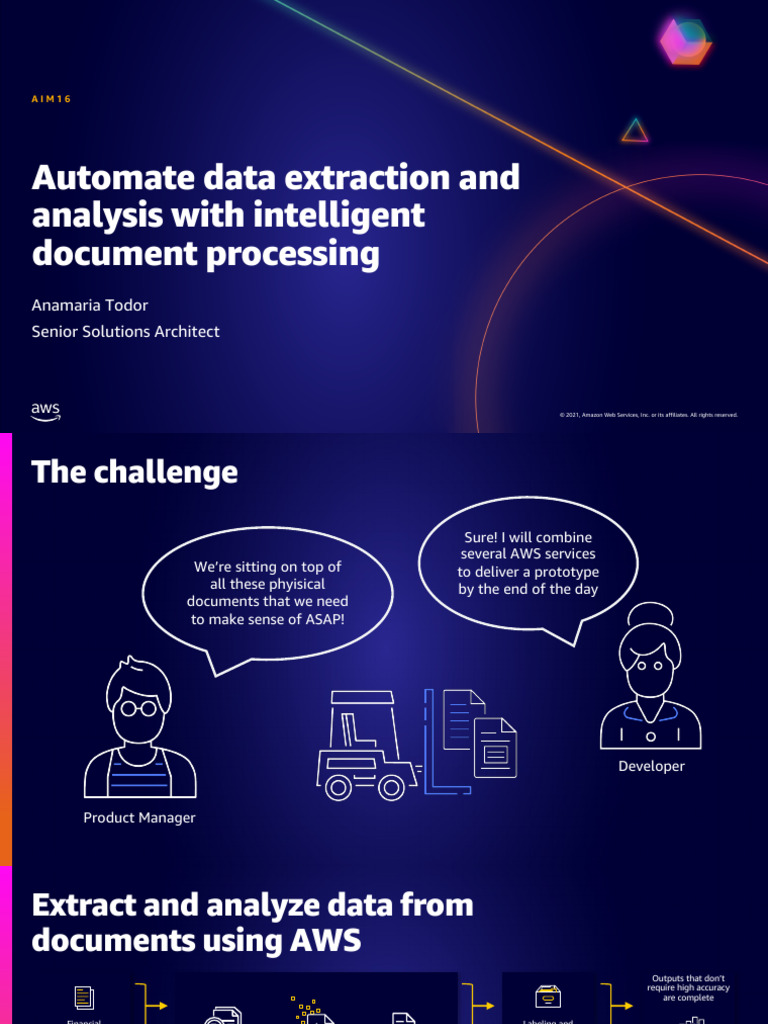 AWS Intelligent Document Processing Guide | PDF | Amazon Web Services ...