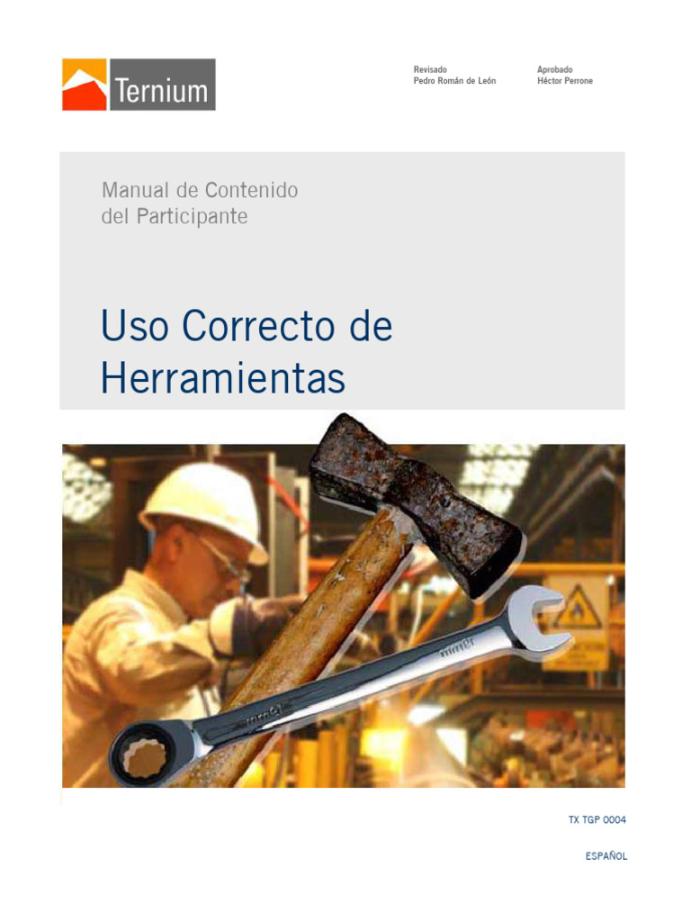 TX TGP 0004 MP Uso Correcto de Herramientas | PDF | Martillo | Tornillo