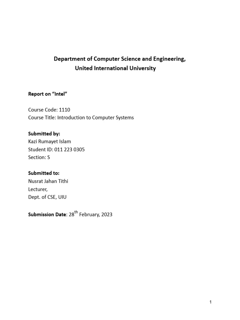 intelll (2) | PDF | Intel | Central Processing Unit