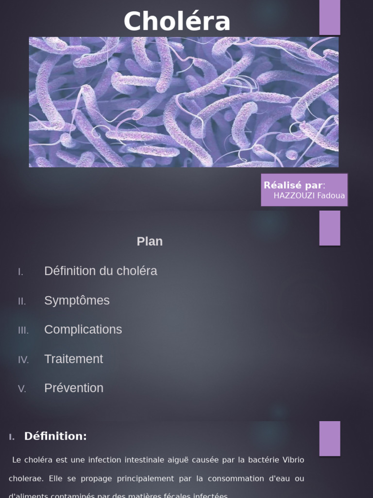 Comprendre le choléra : symptômes et prévention | PDF | Choléra ...
