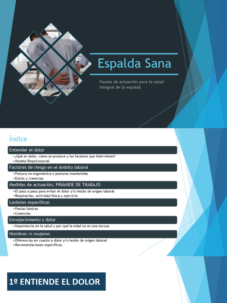 Salud Integral de la Espalda Laboral | PDF | Factores humanos y ...