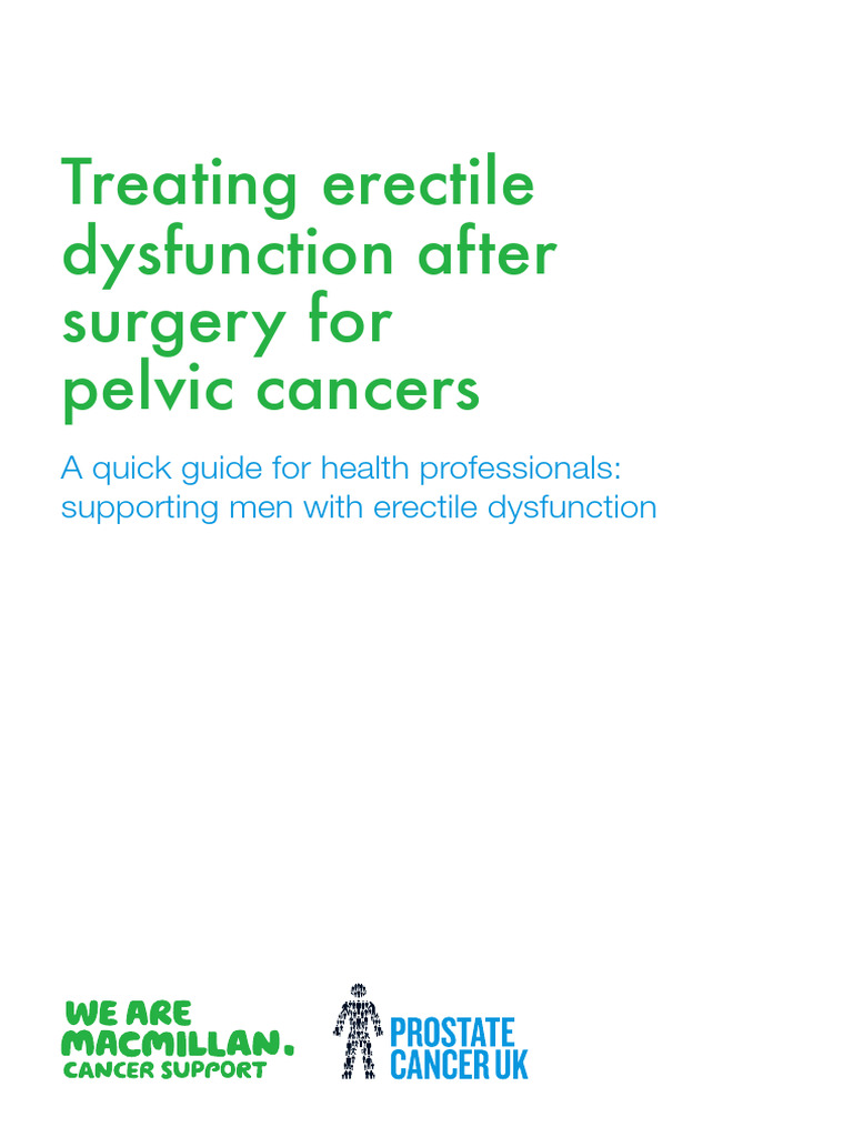 Treating Ed After Surgery For Pelvic Cancers | PDF | Erectile ...