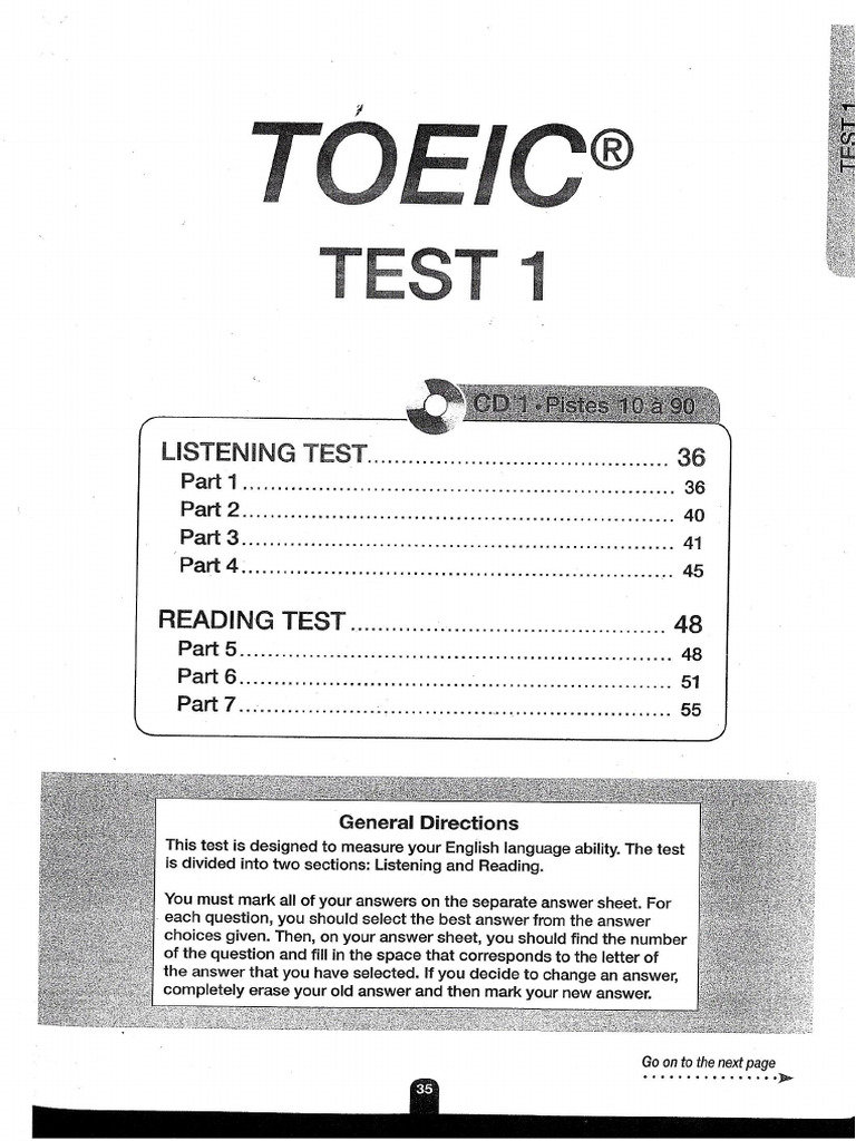 Test Officiel 1 L | PDF