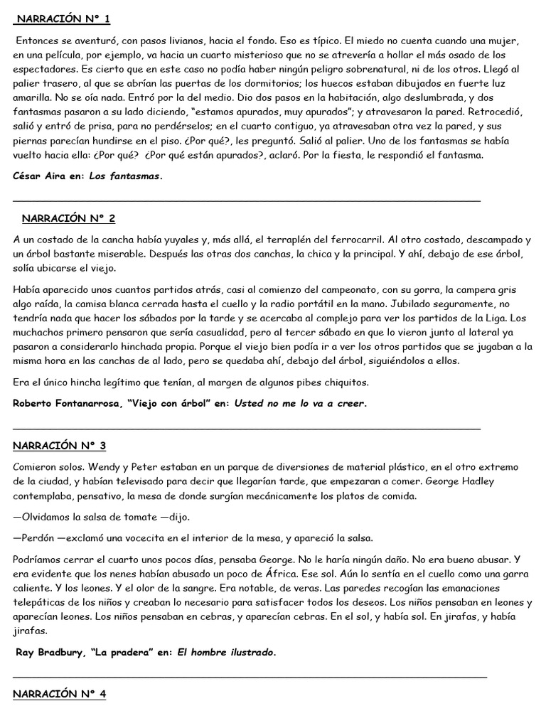 NARRACIONES | PDF | Novela negra, policíaca y suspenso