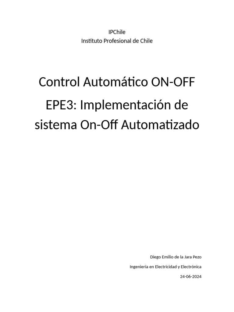EPE 3. Diego de La Jara | PDF | Ingenieria Eléctrica | Sensor