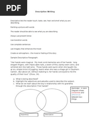 Descriptive Writing