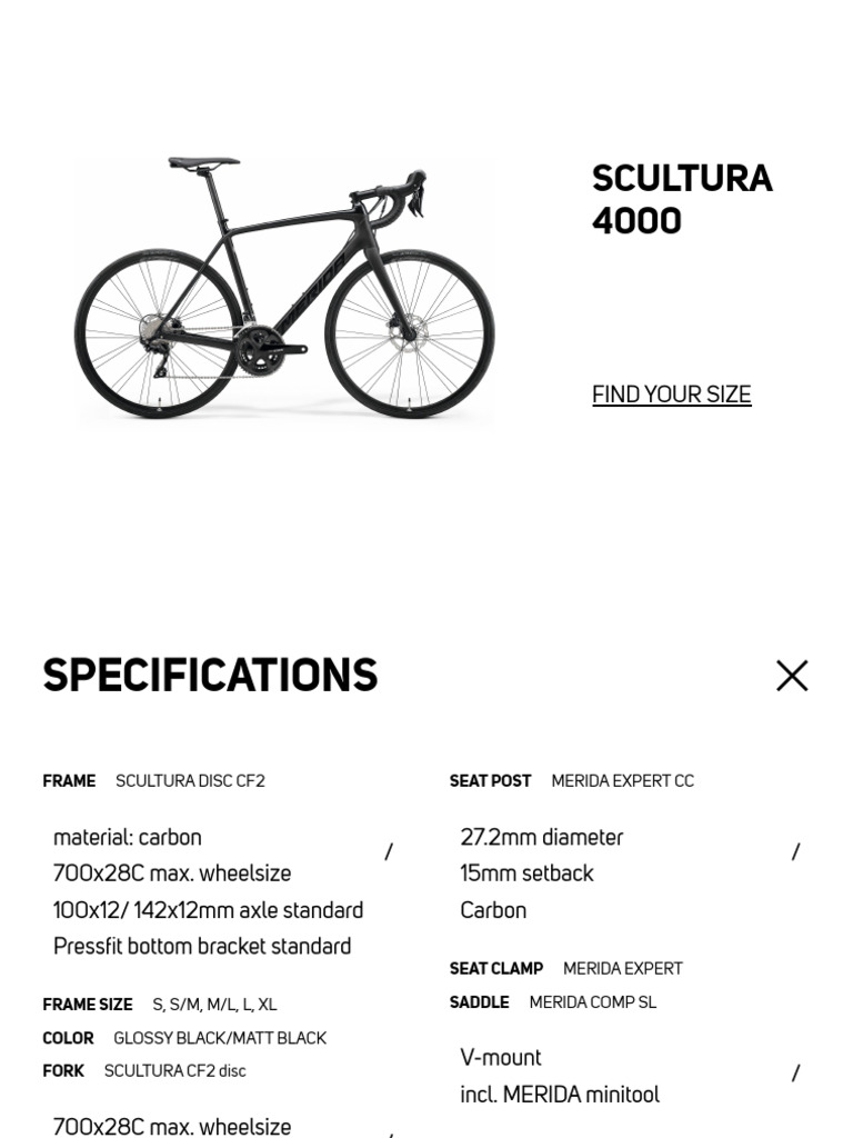 Scultura 4000 - Merida Bikes | PDF | Vehicles | Wheel