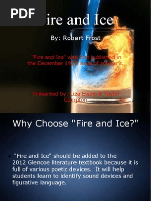 Fire And Ice Literary Devices Pdf