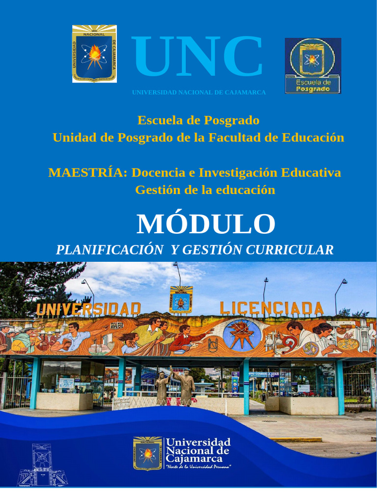 Módulo Planificación y Gestión Curricular 2024 | PDF | Plan de estudios ...