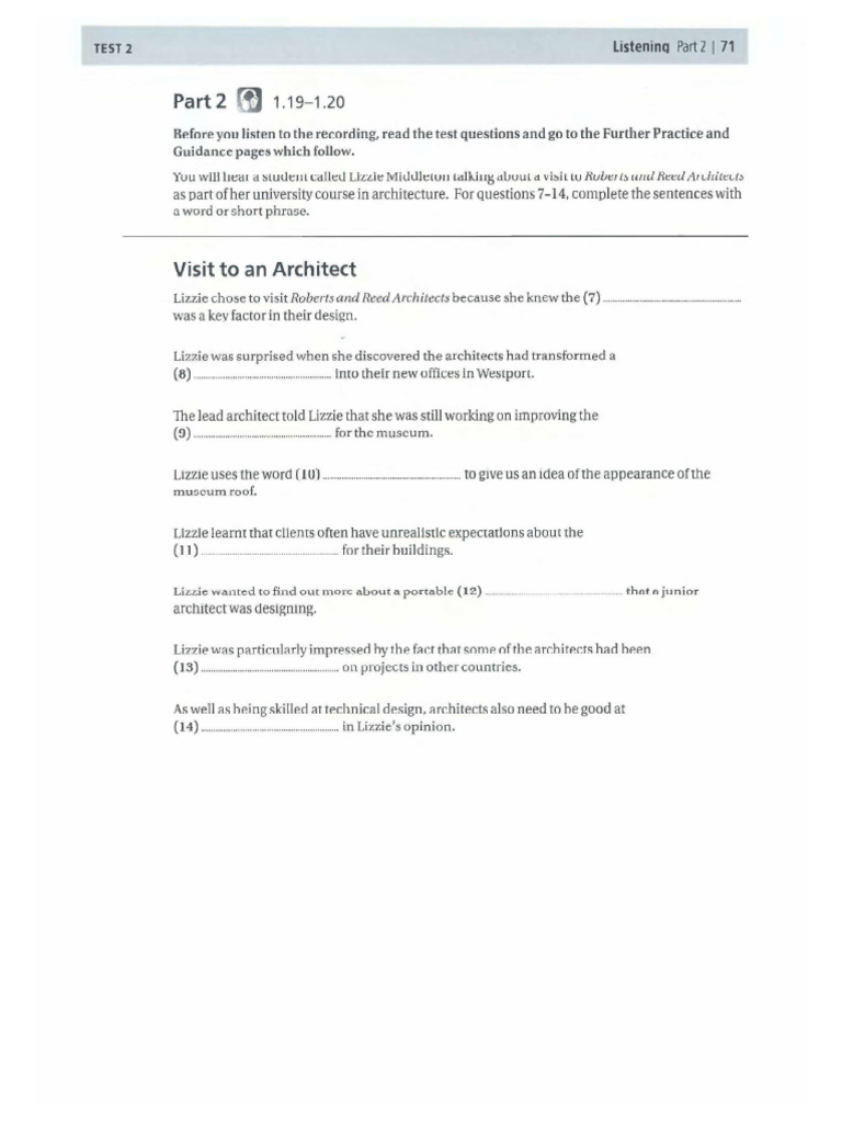 CAE, Test 2, Testbuilder | PDF