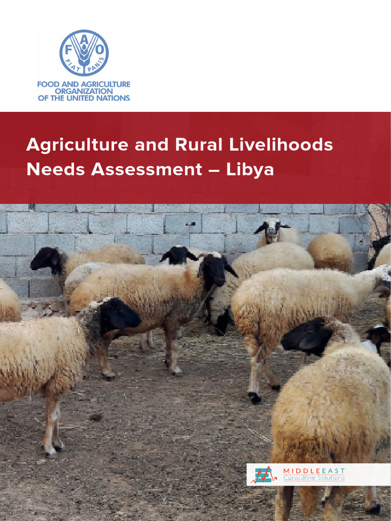 Libya Agricultural Needs Assessment | PDF | Agriculture | Libya