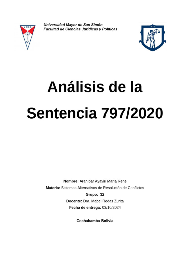 Análisis de la Sentencia 797/2020 en Arbitraje | PDF | Arbitraje