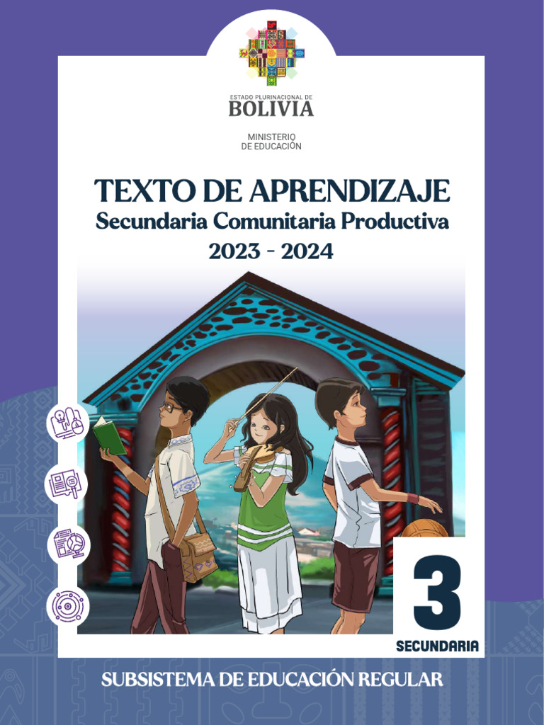 Texto de Aprendizaje 3ro Secundaria 2025 | PDF | Bolivia | Plan de estudios