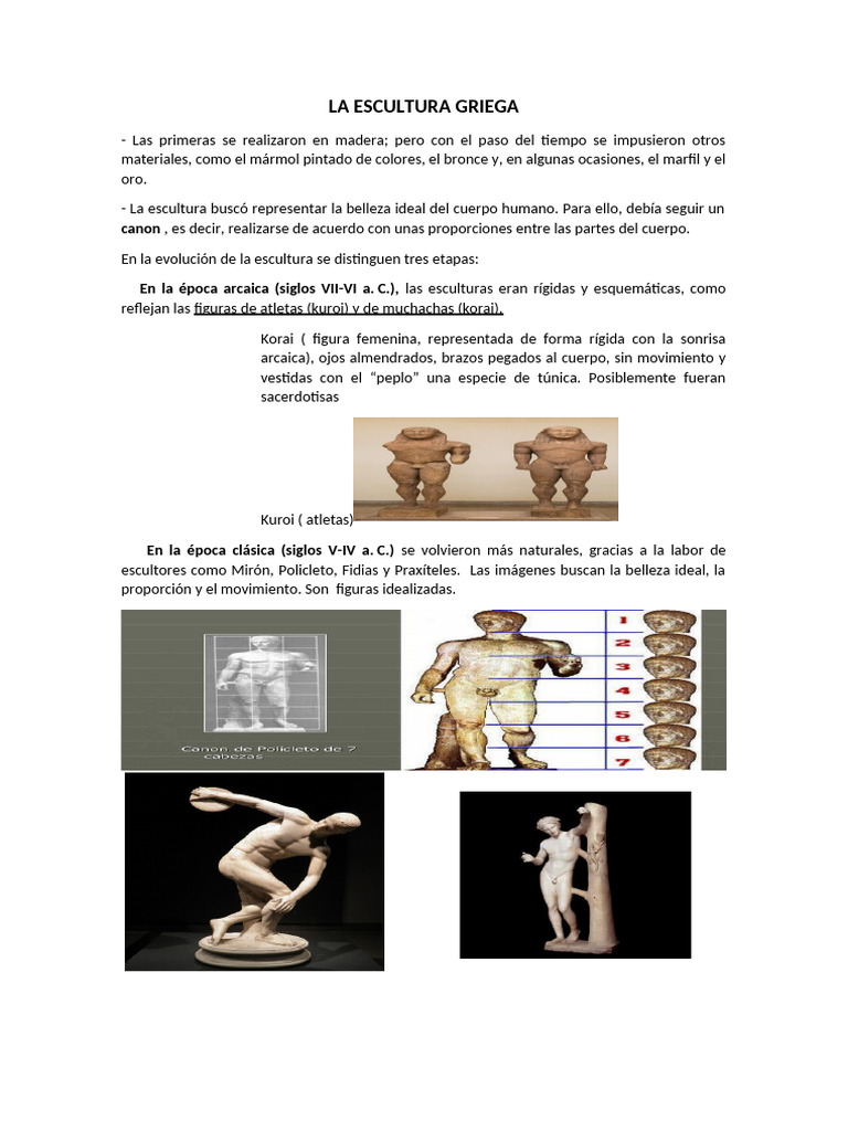 Escultura Griega | PDF