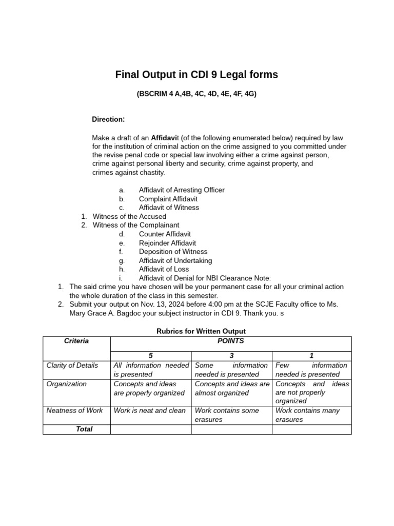 Final Output in CDI 9 2024 | PDF