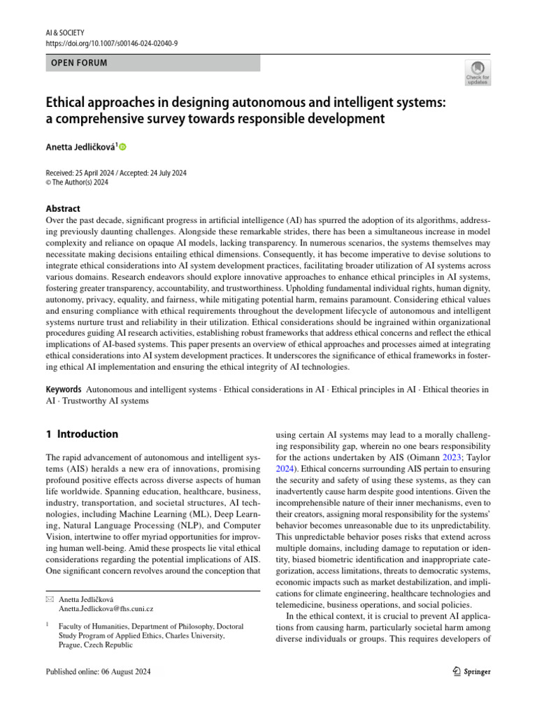 Ethical Frameworks for AI Development | PDF | Virtue Ethics ...
