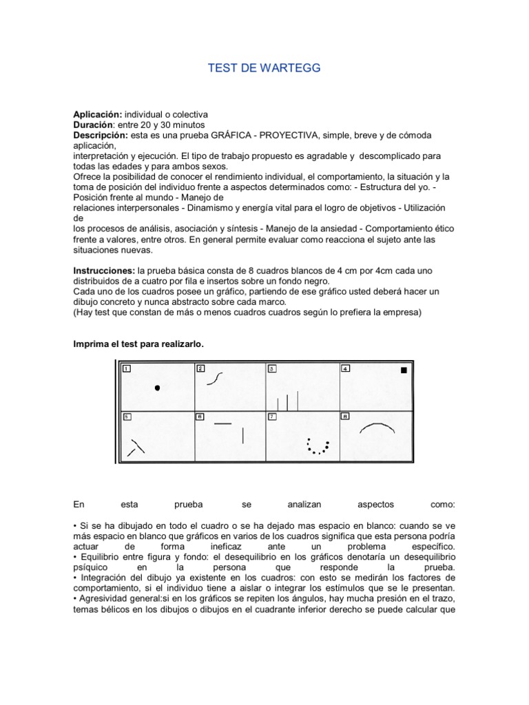 Test de Wartegg | PDF