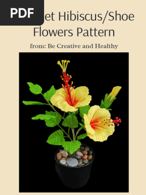 CrochetHibiscusShoeFlowerspattern