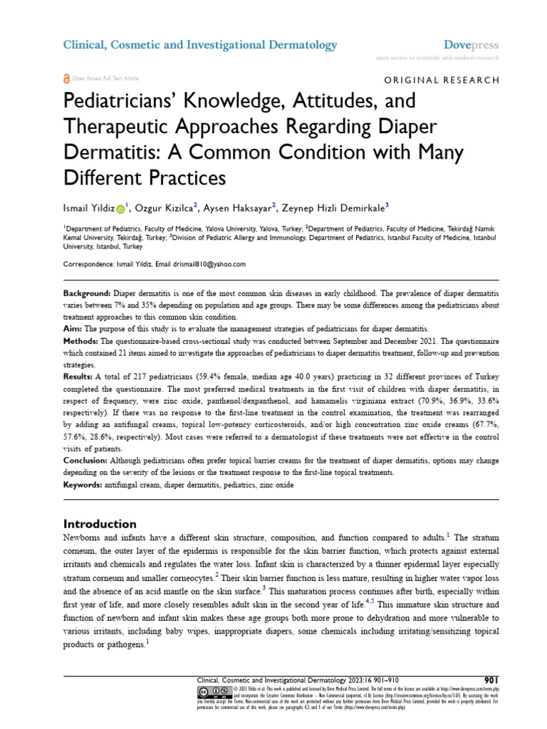 Pediatricians Rsquo Knowledge Attitudes and Therapeutic A | PDF ...