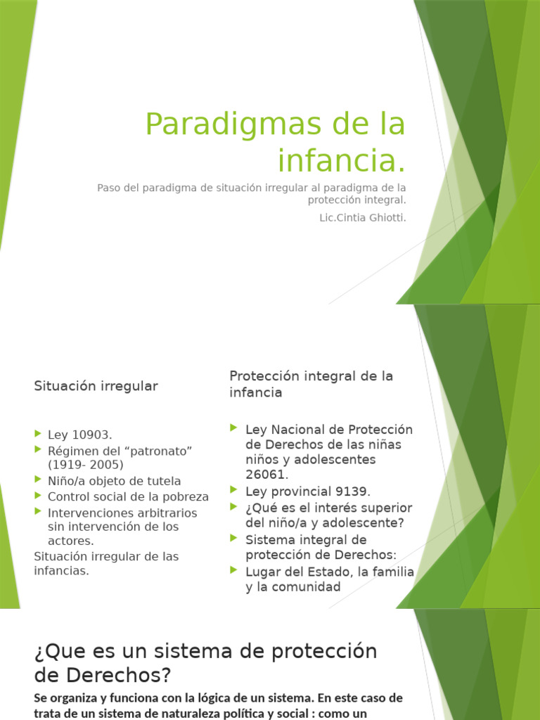 Evolución de la Protección Infantil en Argentina | PDF | La violencia ...