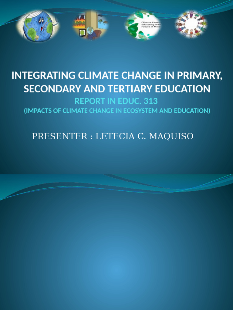 Climate Change in Education Report | PDF