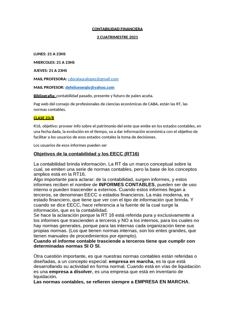 Contabilidad Financiera | PDF | Contabilidad | Estado financiero