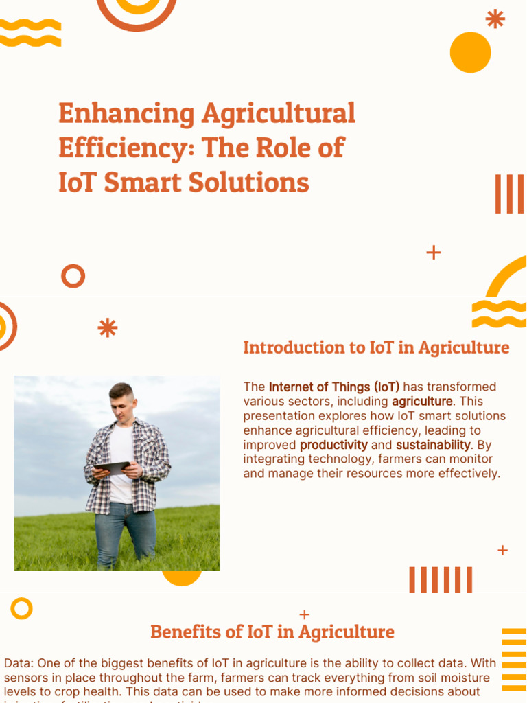IoT Solutions for Efficient Agriculture | PDF | Agriculture | Internet ...