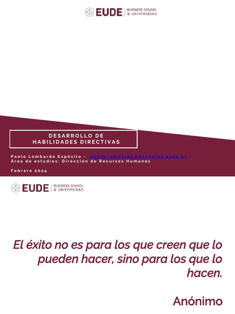 SPV of Mba Habilidades Directivas 02-2024 | PDF | Liderazgo ...
